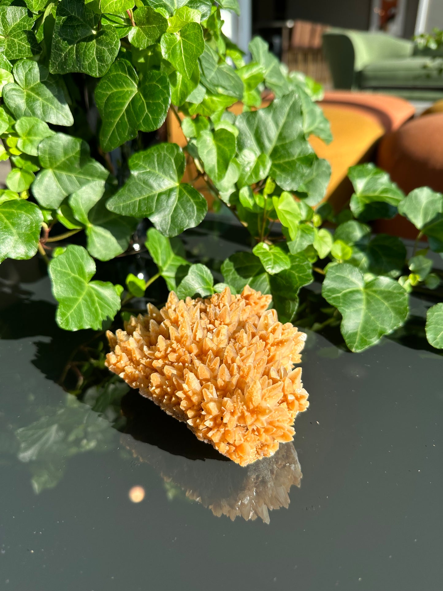 Orange Dogtooth Calcite