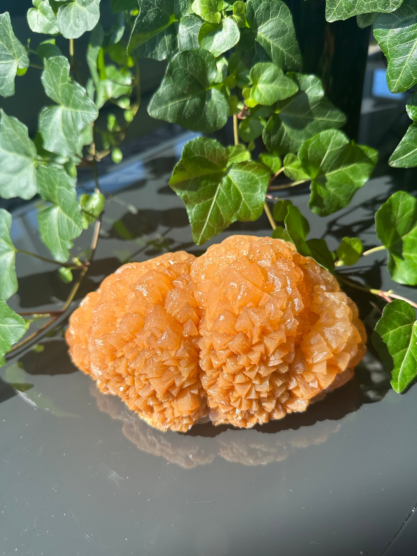 Orange Calcite Flower