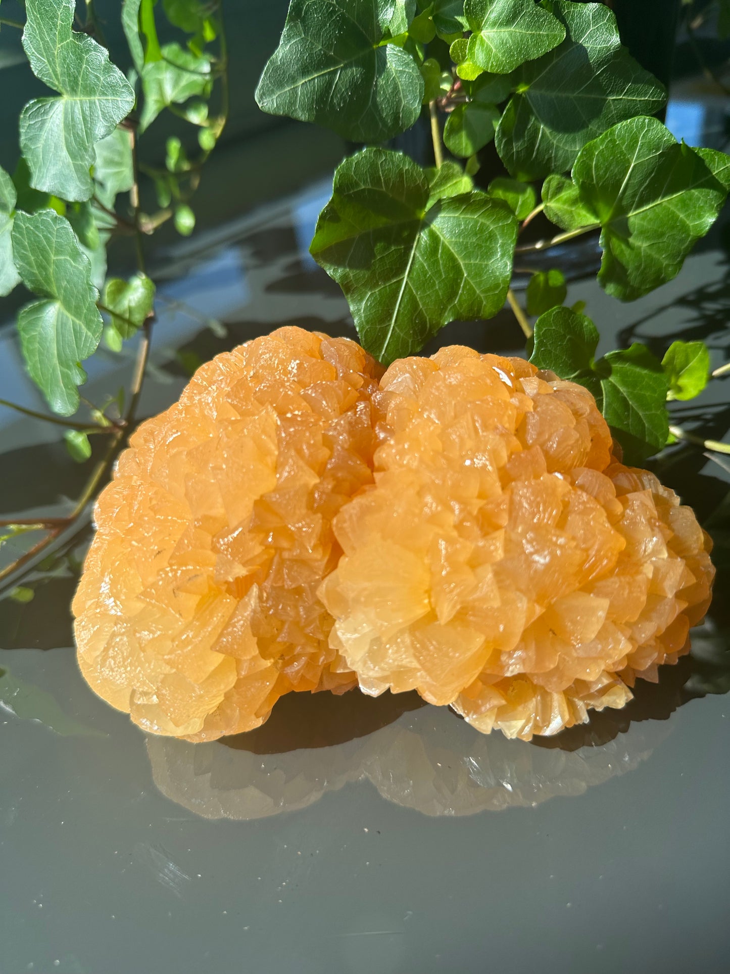 Orange Calcite Flower