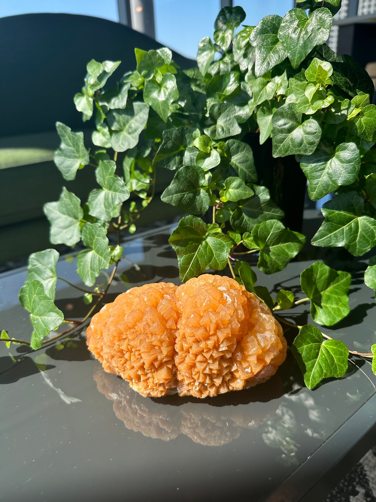 Orange Calcite Flower