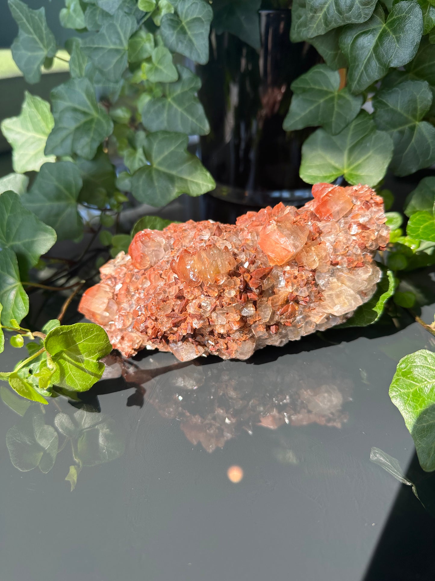 Red Dogtooth Calcite