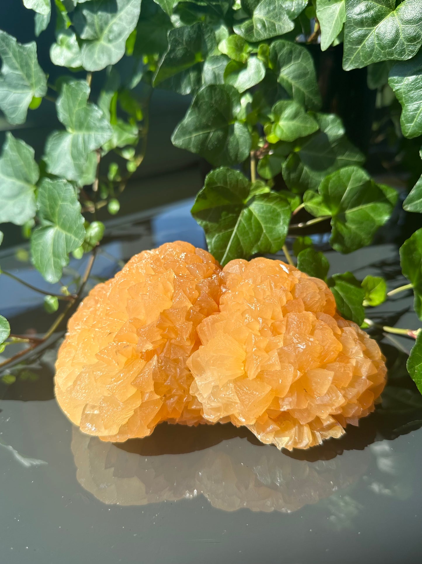 Orange Calcite Flower