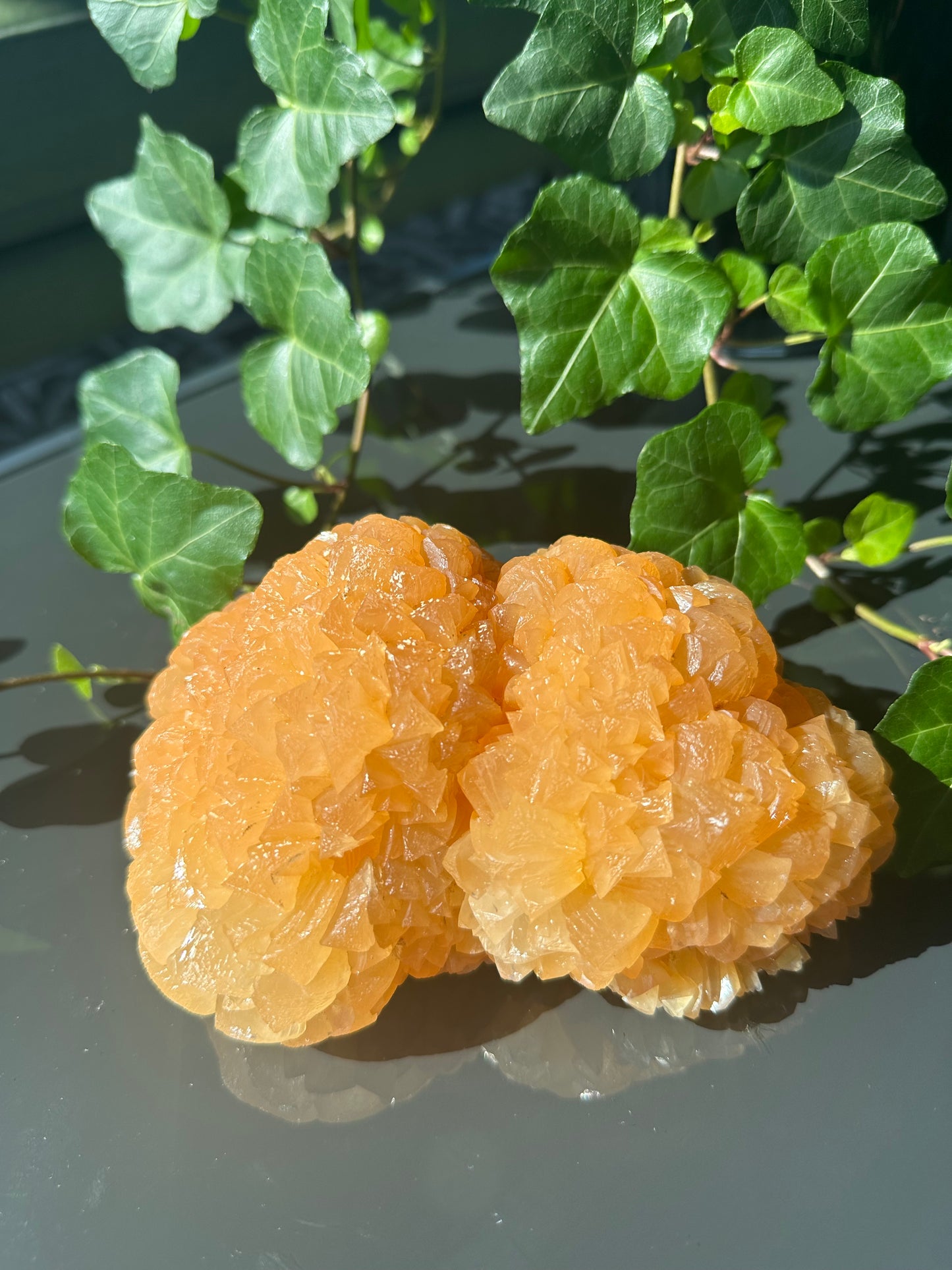 Orange Calcite Flower