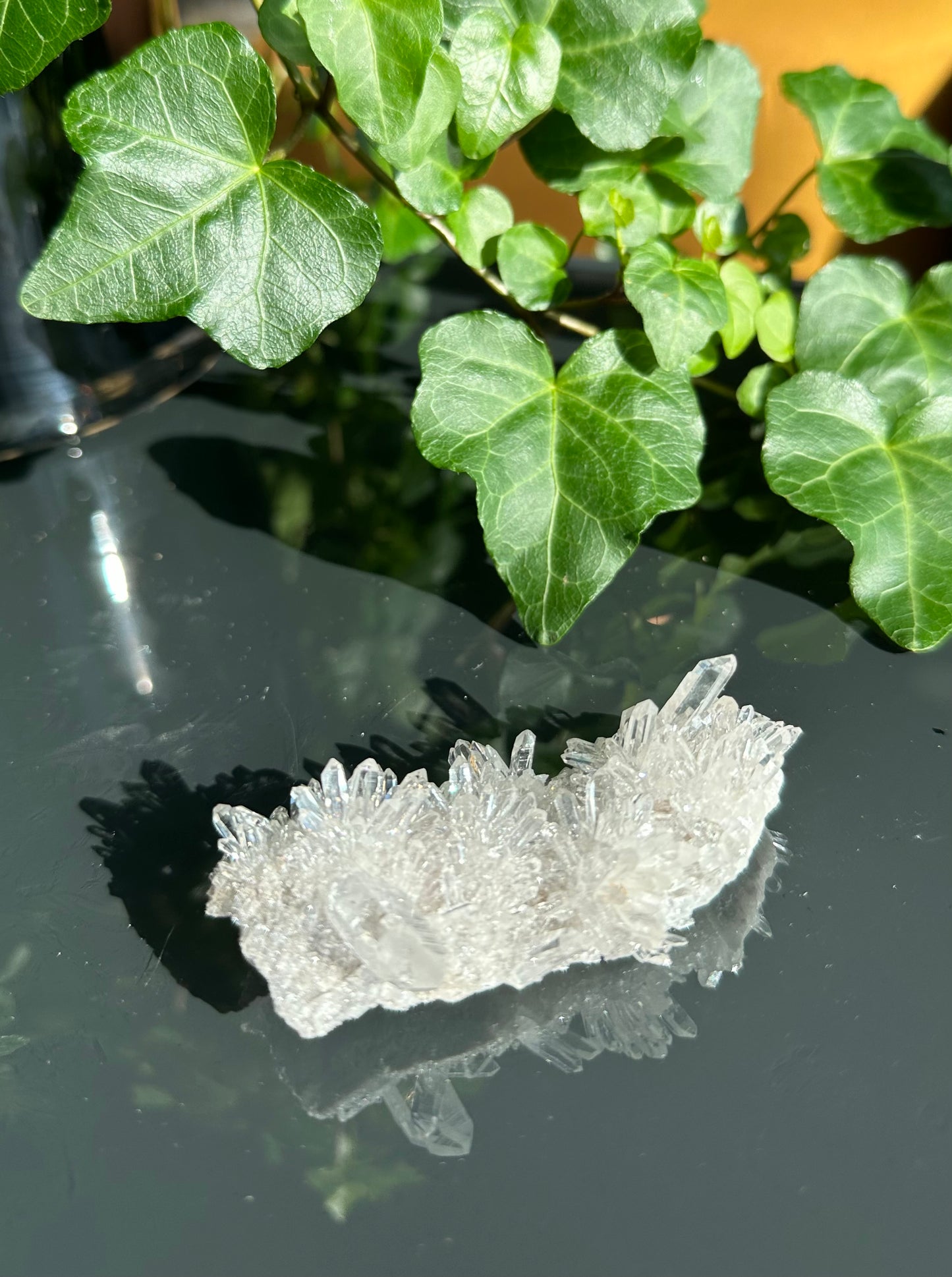 Chrysanthemum Clear Quartz Cluster