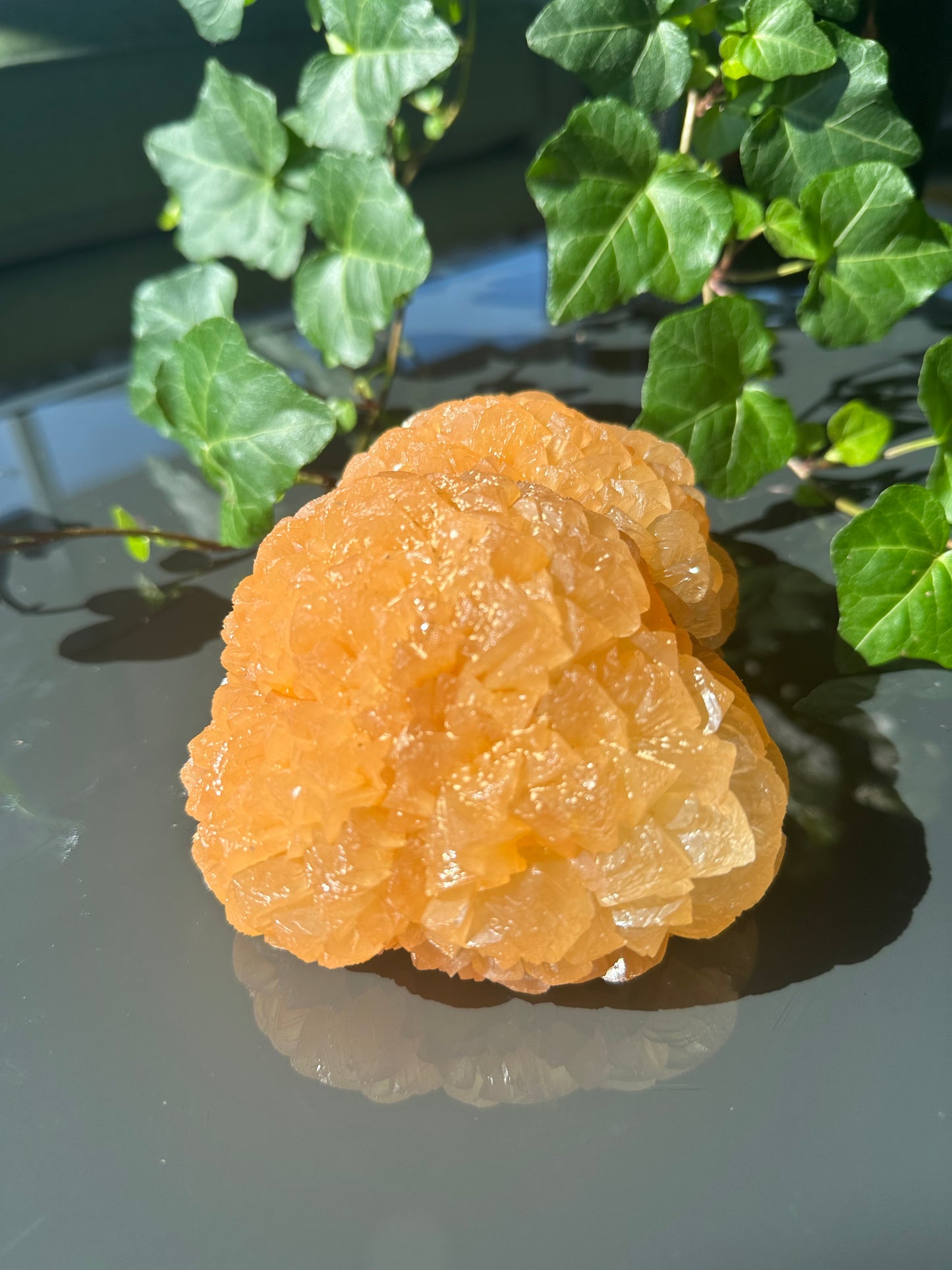 Orange Calcite Flower