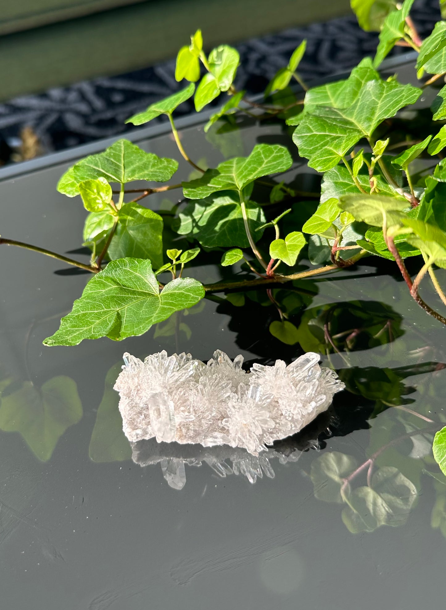 Chrysanthemum Clear Quartz Cluster