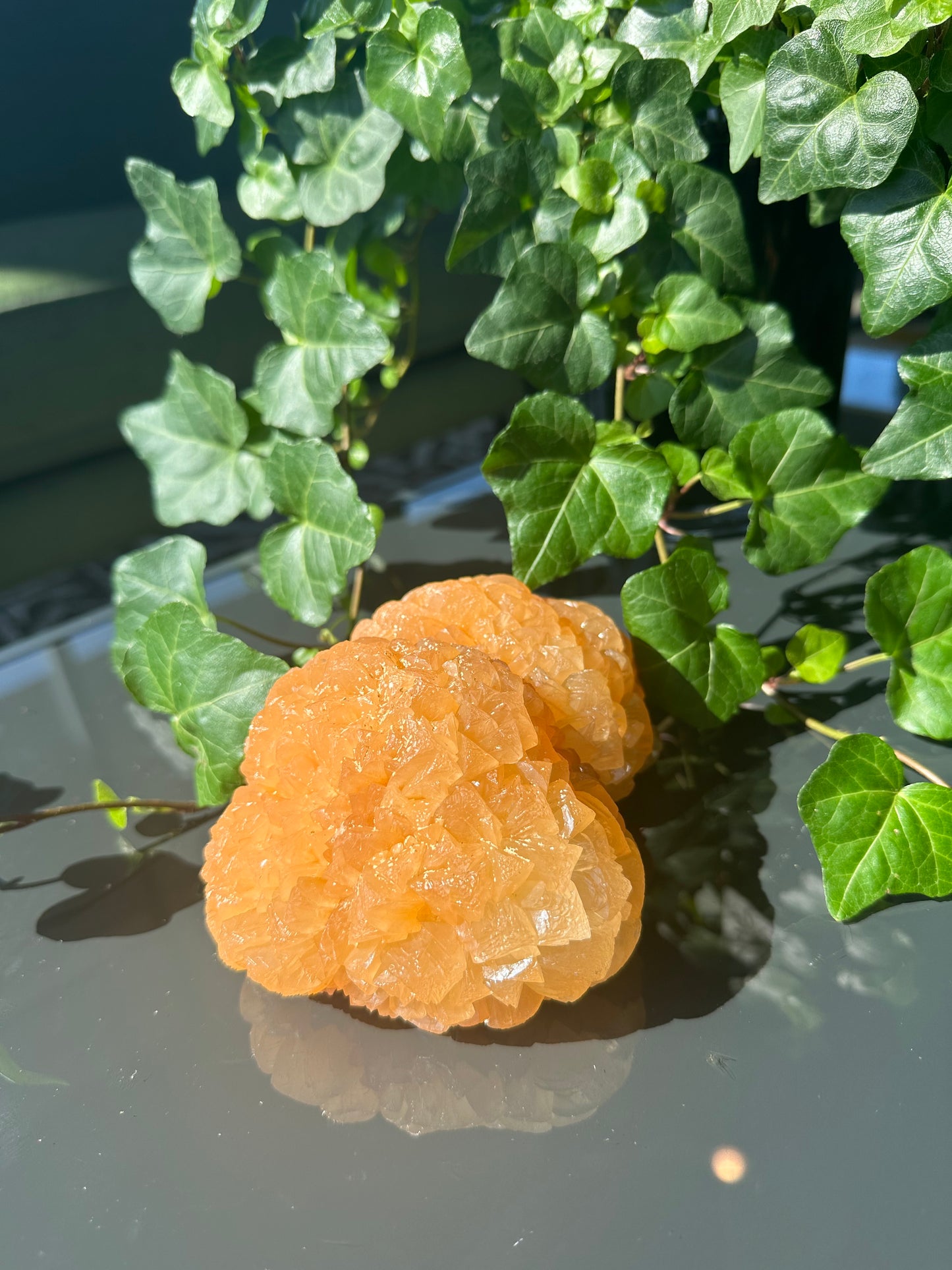 Orange Calcite Flower