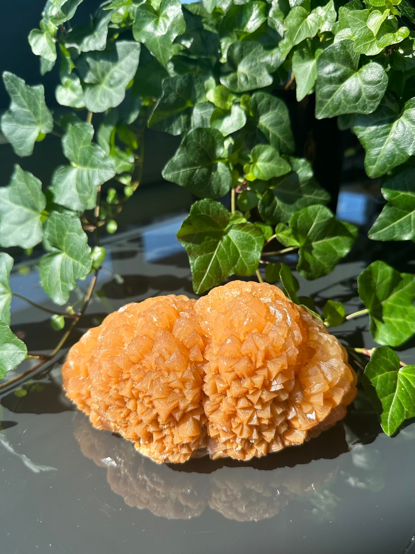 Orange Calcite Flower