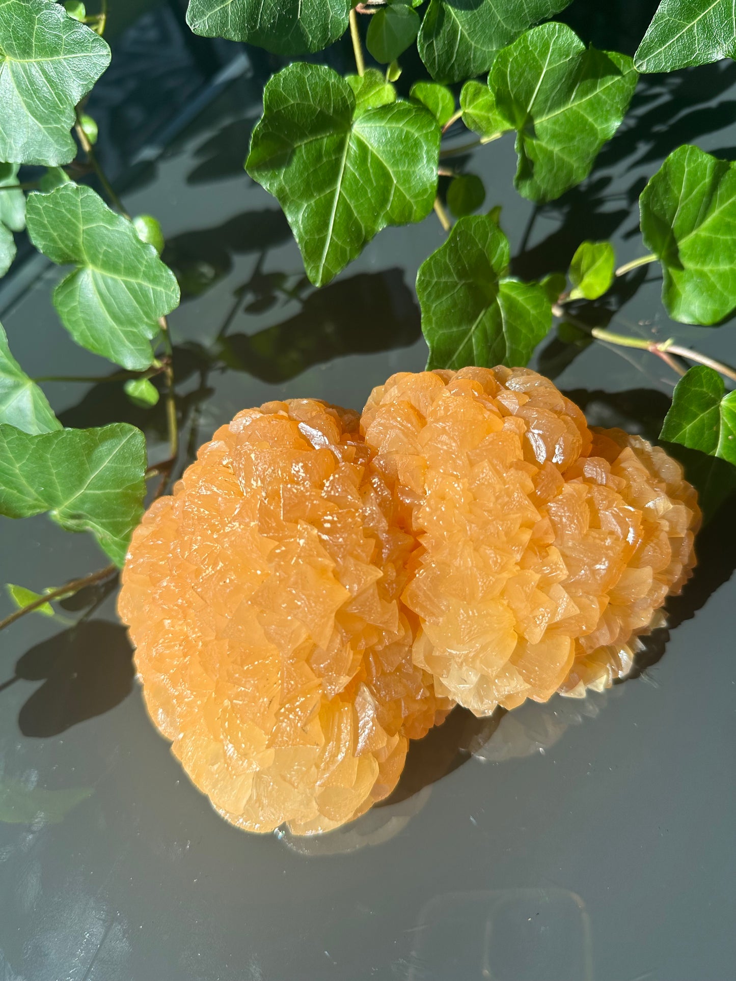 Orange Calcite Flower