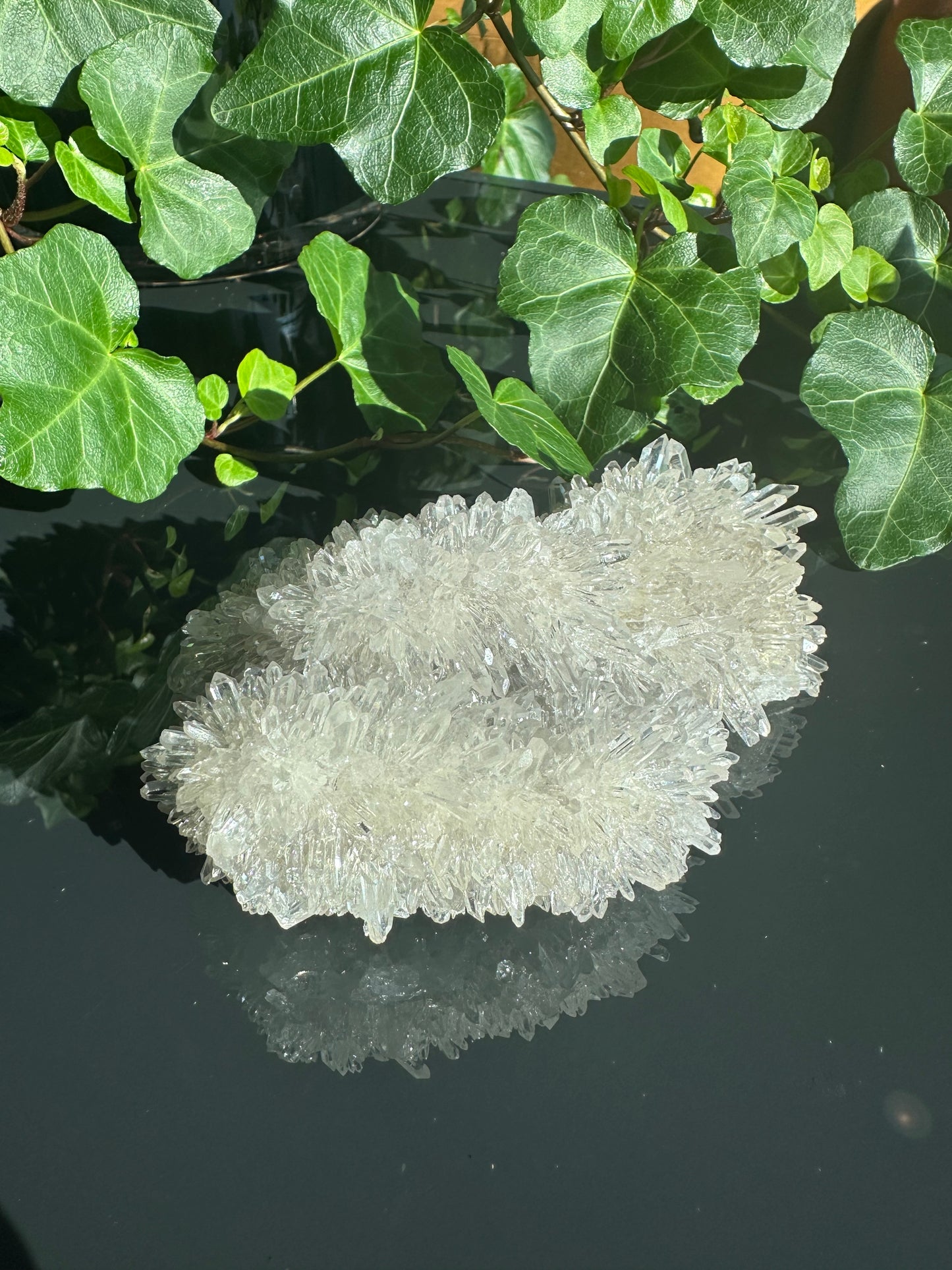 Chrysanthemum Clear Quartz Cluster